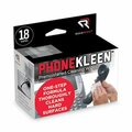 Read/Right WIPES, PHONE-KLEEN, 18PK RR1203